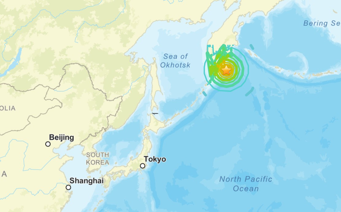지진 발생 지점 /사진=미국 지질조사국(USGS)