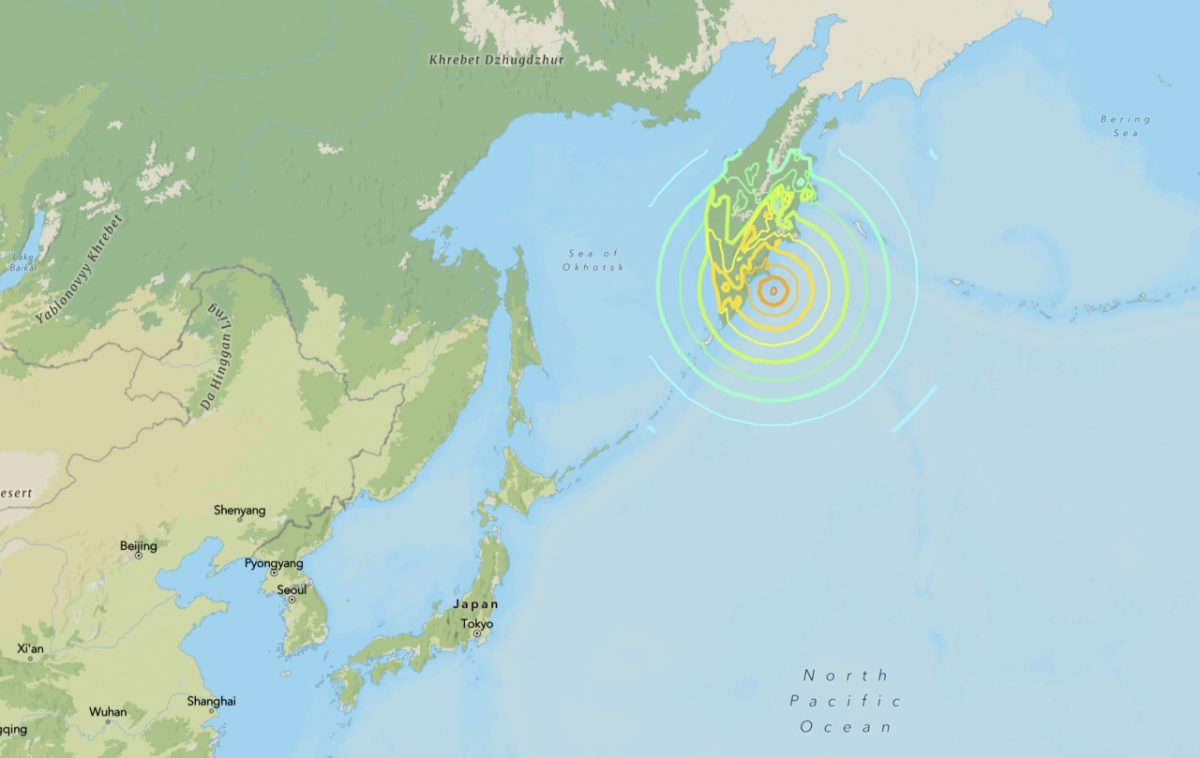 지진 발생 지점 /사진=미국 지질조사국