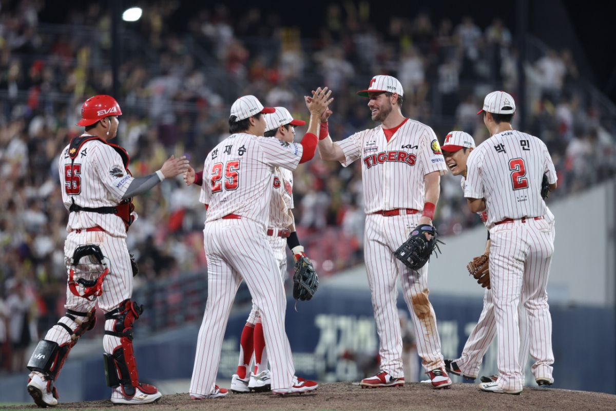 KIA 타이거즈 선수단. /사진=KIA 타이거즈 제공