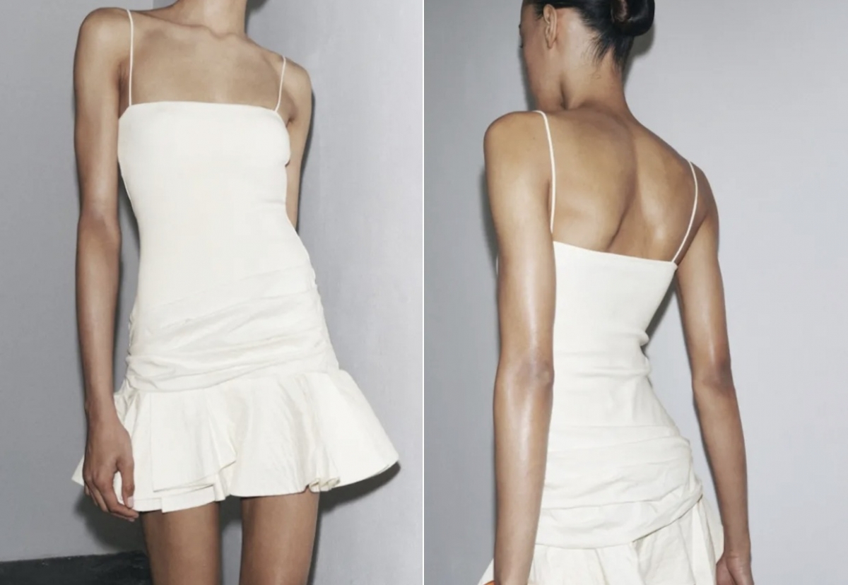 세계적 의류 브랜드 자라(Zara) 광고가 너무 마른 모델을 내세웠다는 이유로 영국에서 퇴출당했다./사진=BBC