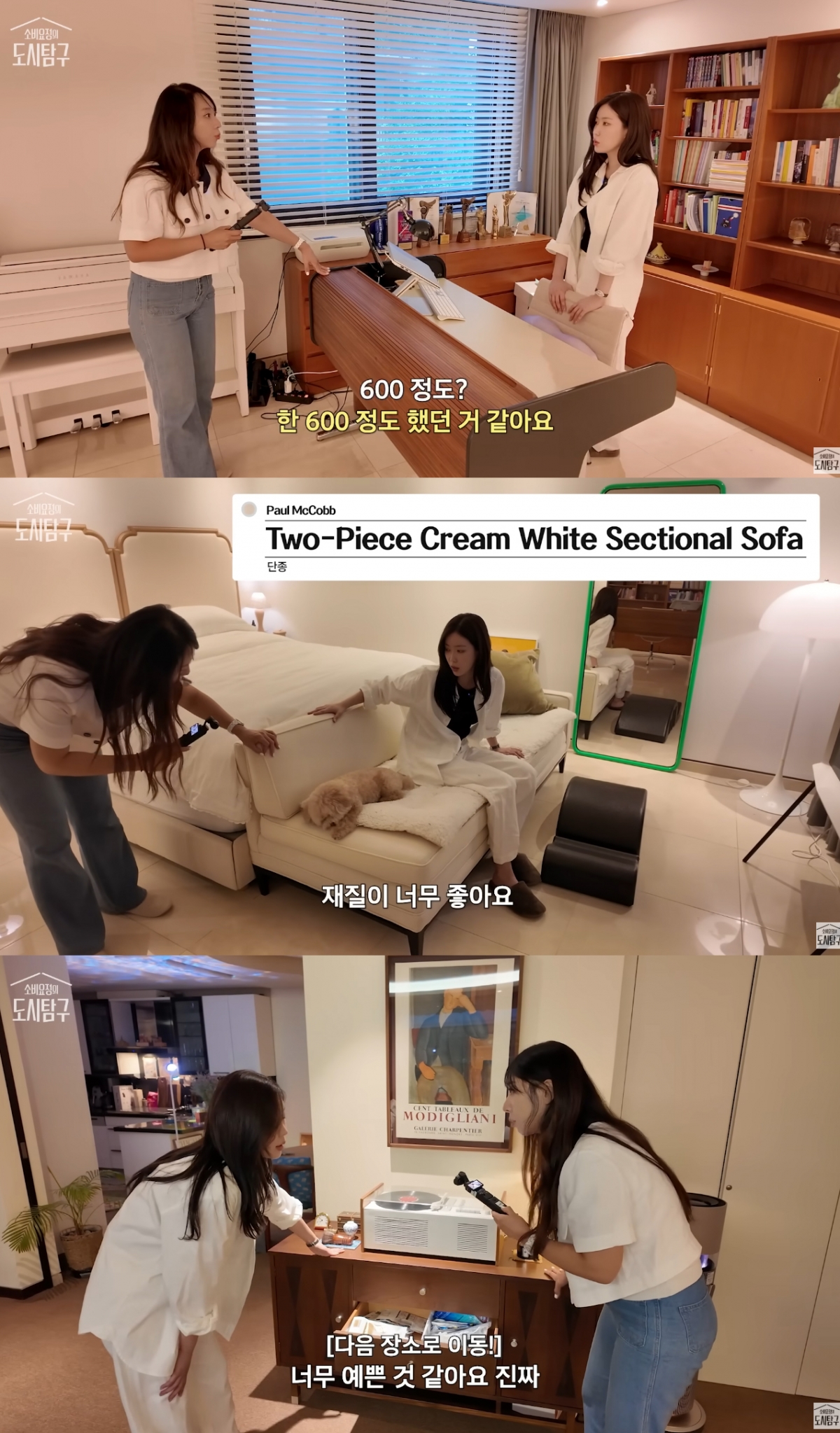 배우 임수향이 럭셔리 가구로 가득 채운 청담동 62평 빌라를 공개했다. /사진=유튜브 채널 '소비요정의 도시탐구'