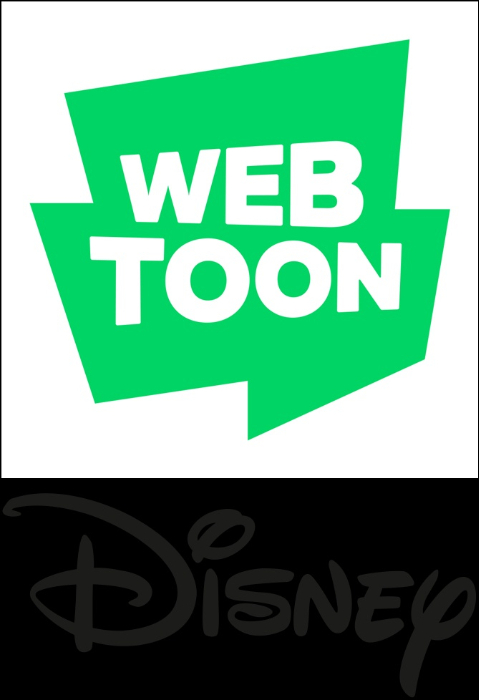 웹툰엔터&디즈니 로고