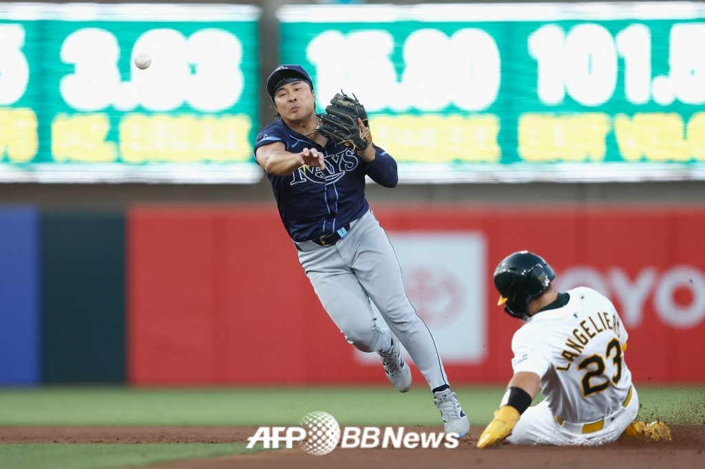 탬파베이 레이스 내야수 김하성(왼쪽). /AFPBBNews=뉴스1