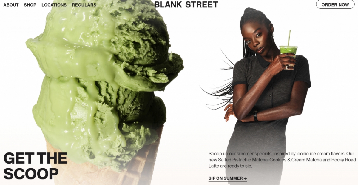 블랭크 스트릿 커피 웹사이트 첫 화면/사진=블랭크 스트릿 커피