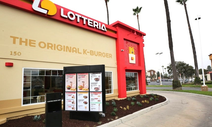 미국 롯데리아 1호점 외부 사진./사진=롯데GRS 제공