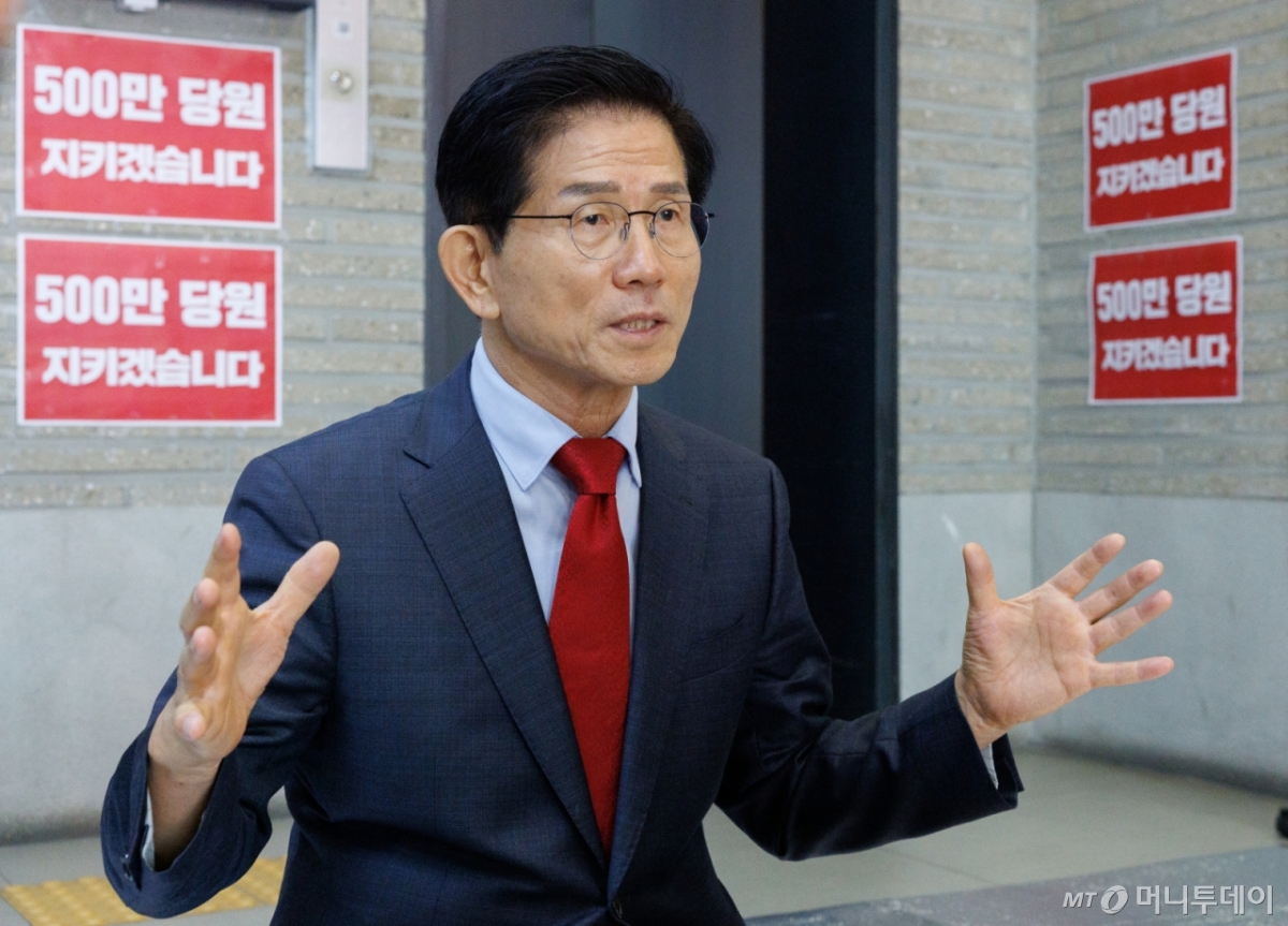 김문수 국민의힘 당대표 후보 인터뷰 /사진=이기범 기자 leekb@