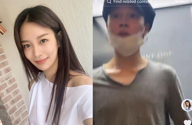 '하트시그널2'로 얼굴을 알린 배우 출신 인플루언서 송다은이 그룹 방탄소년단(BTS) 멤버 지민과의 사생활 영상을 폭로했다. /사진=송다은 인스타그램, 온라인 커뮤니티