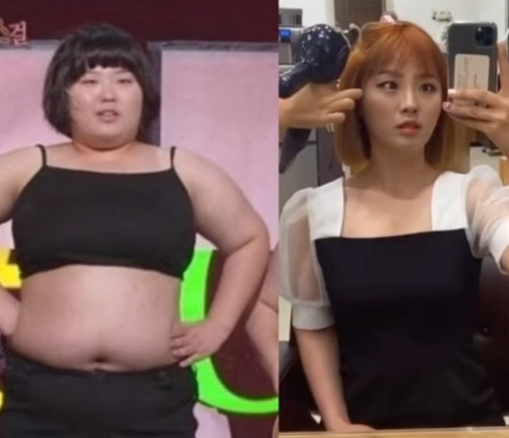 개그우먼 권미진이 자신의 다이어트 전 후 모습을 공개했다. /사진=권미진 인스타그램
