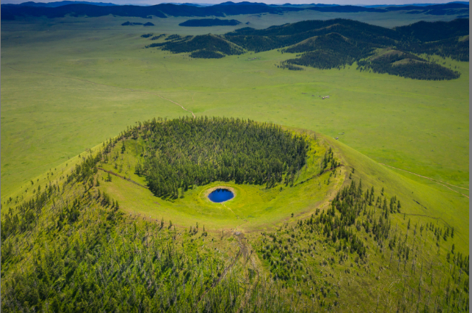 오랑터거 분화구./사진=SNS