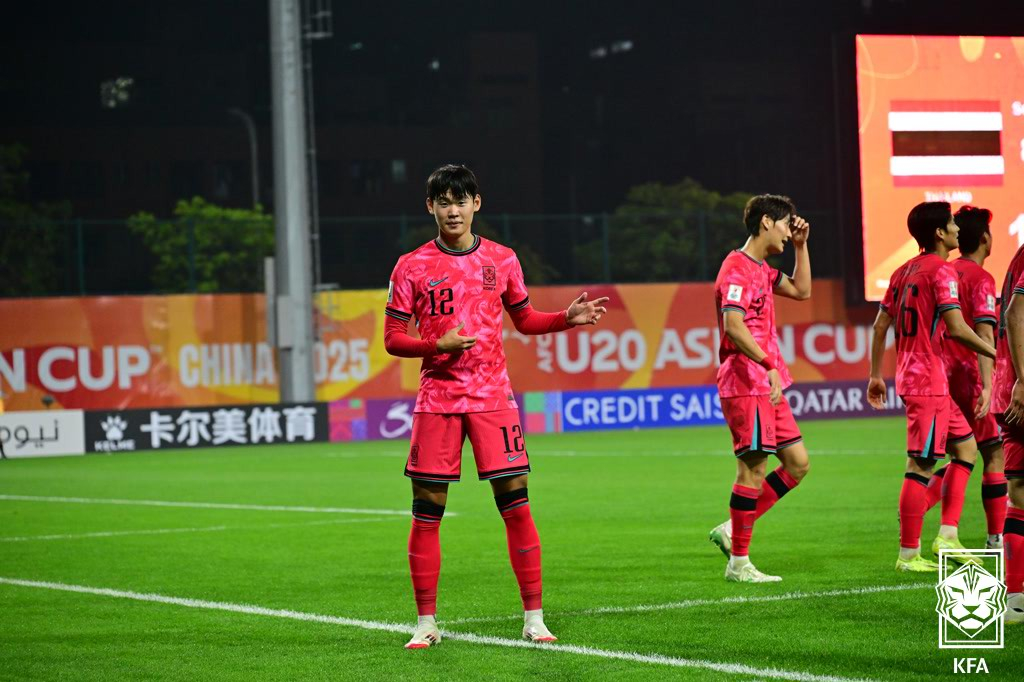 아시아축구연맹(AFC) U-20 아시안컵 당시 박승수. /사진=대한축구협회 제공