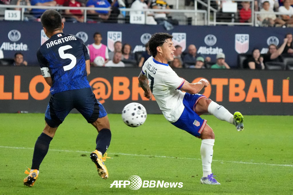 10일(한국시간) 미국 콜럼버스의 로우어닷컴 필드에서 열린 A매치 친선경기 미국과 일본의 경기 모습. /AFPBBNews=뉴스1