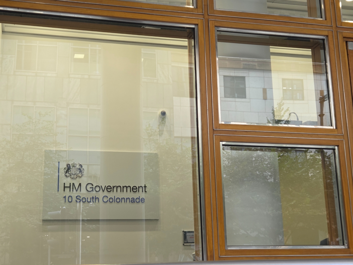 NEST가 자리한 영국 런던 카나리 워프의 중앙행정기관 건물. /사진=배한님 기자