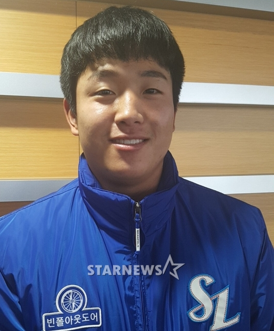 2018년 1월 스타뉴스와 만난 양창섭의 모습. /사진=박수진 기자