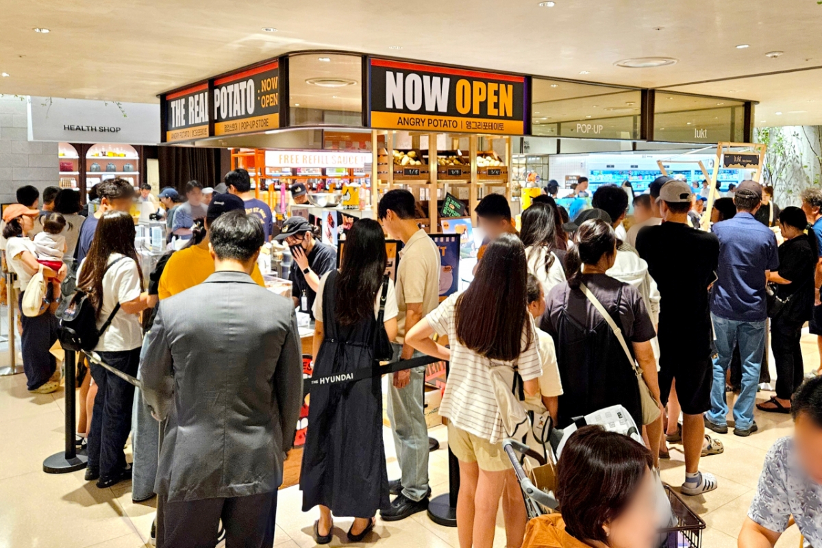앵그리포테이토 현대백화점 중동 팝업스토어./ 사진제공 = 스낵토리