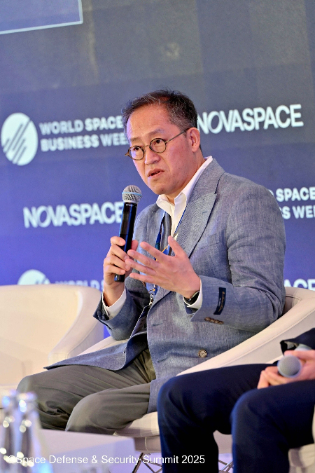 최영완 씨에스오 대표가 'WSBW 2025' 세션에서 발표 중이다./사진제공=씨에스오