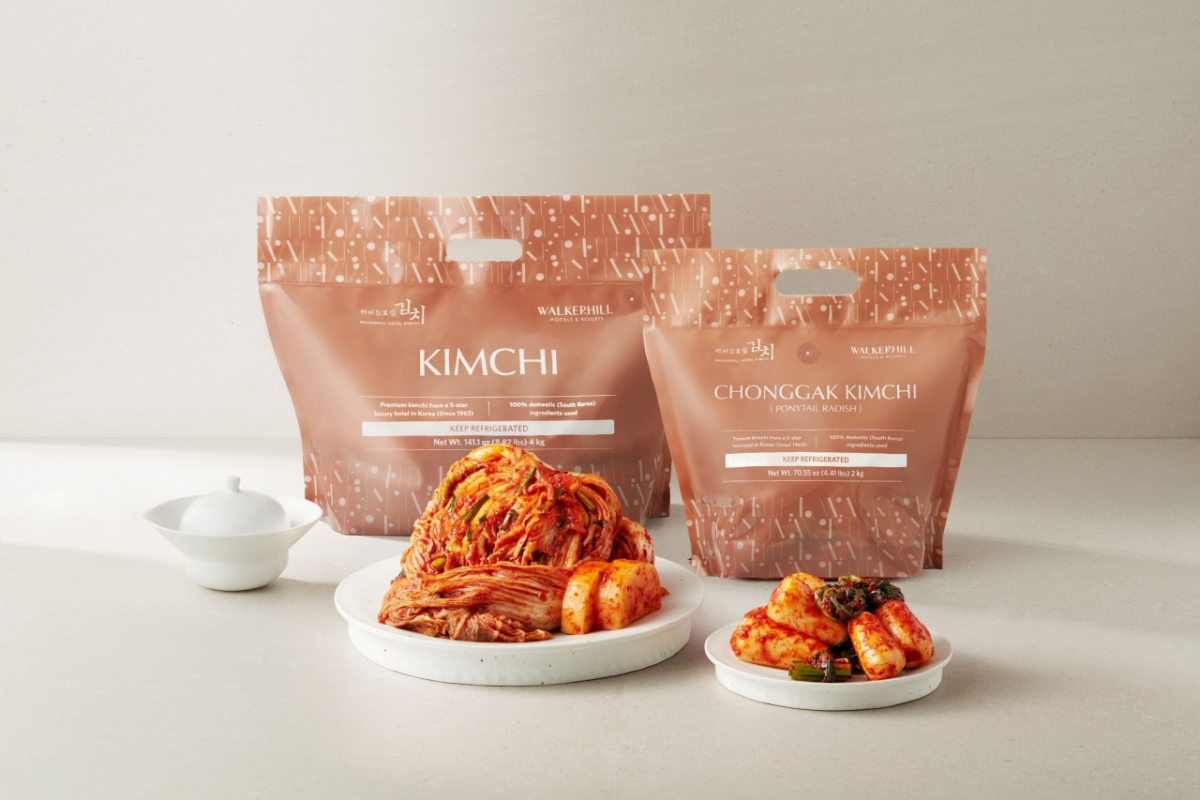 워커힐이 해외수출을 시작한 '워커힐호텔 김치' 제품 이미지/사진제공=워커힐