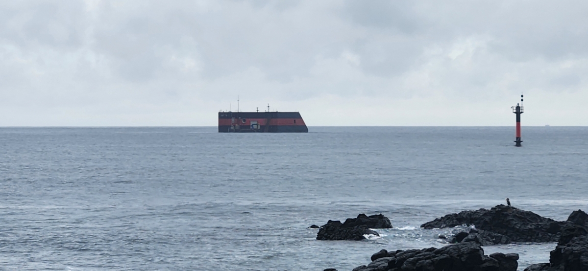 제주도 서쪽 용수리 해안에 위치한 제주 파력발전 실해역 시험장. /사진=김사무엘 기자