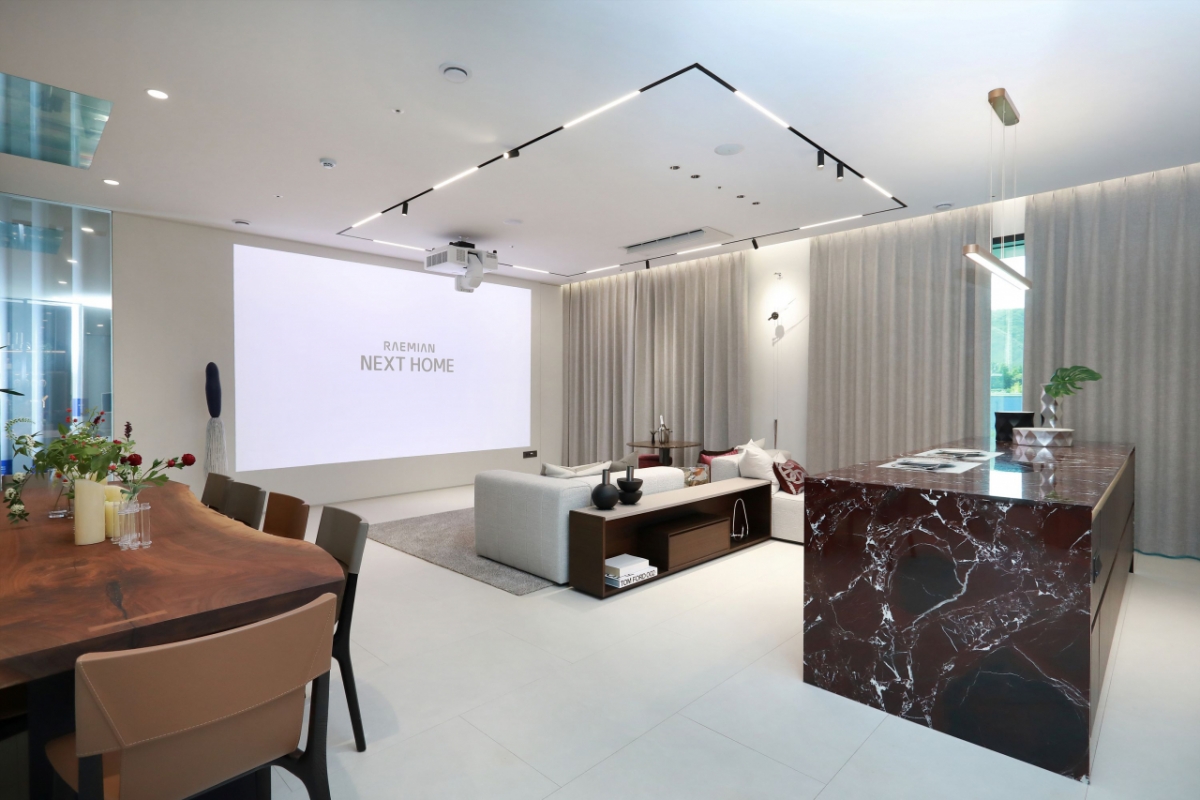 '넥스트 라멘'으로 확장한 통합형 거실 구조 /사진제공=삼성물산