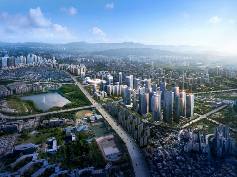 수원시 경제자유구역 조감도./사진제공=수원시