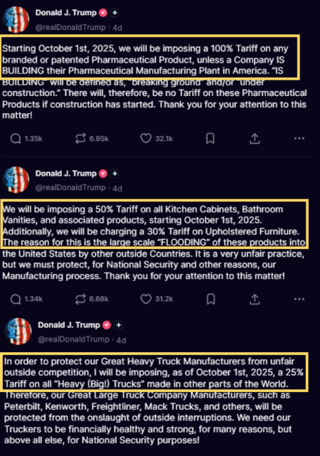 /사진=도널드 트럼프 미국 대통령 트루스소셜