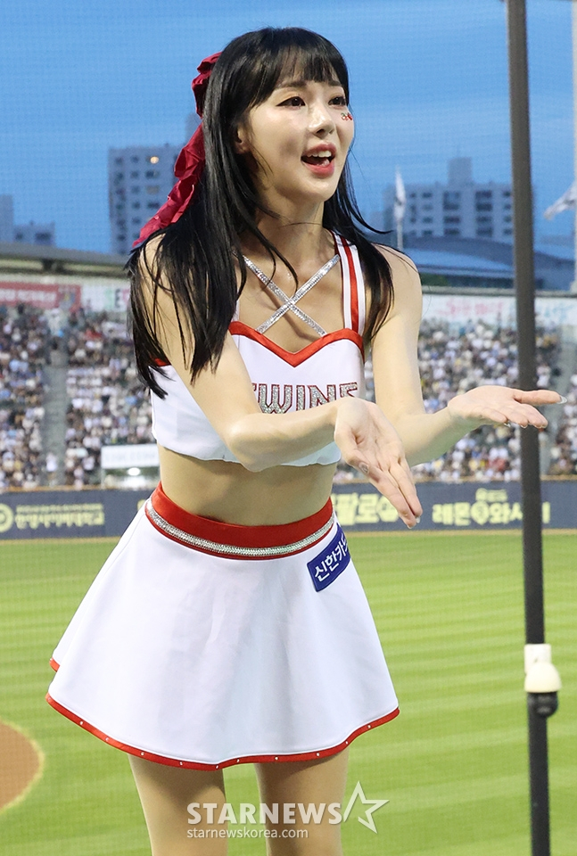 차영현 치어리더. /사진=김진경 대기자