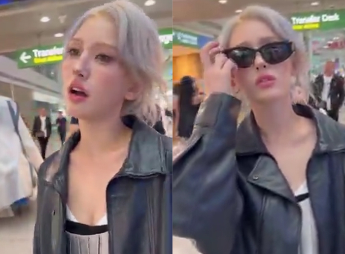 가수 전소미가 모바일 메신저 '카카오톡' 자동 업데이트에 불만을 토로했다./사진=X(엑스·옛 트위터)