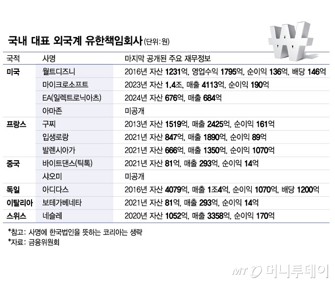 국내 대표 외국계 유한책임회사/그래픽=김현정