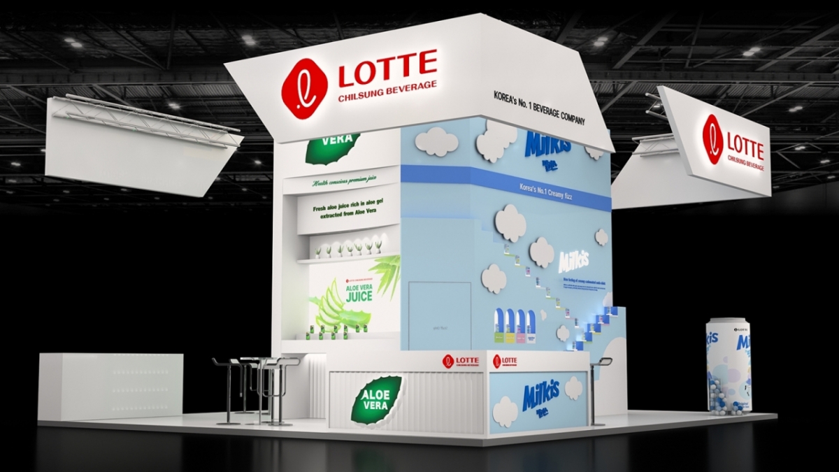 롯데칠성음료 아누가2025 부스 조감도./사진제공=롯데칠성음료