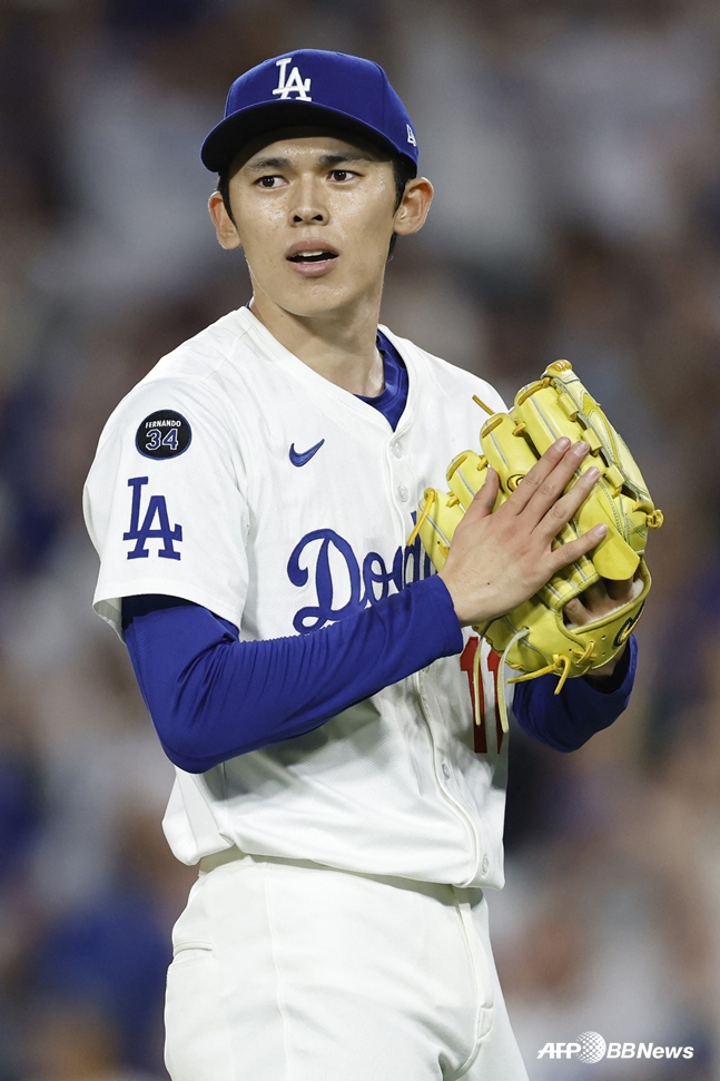 기뻐하는 사사키. /AFPBBNews=뉴스1