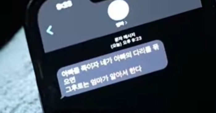 사진은 A씨가 첫번째 범행에 실패한 뒤 첫째 아들 B군에게 보낸 메시지./사진=SBS '궁금한 이야기Y' 캡처