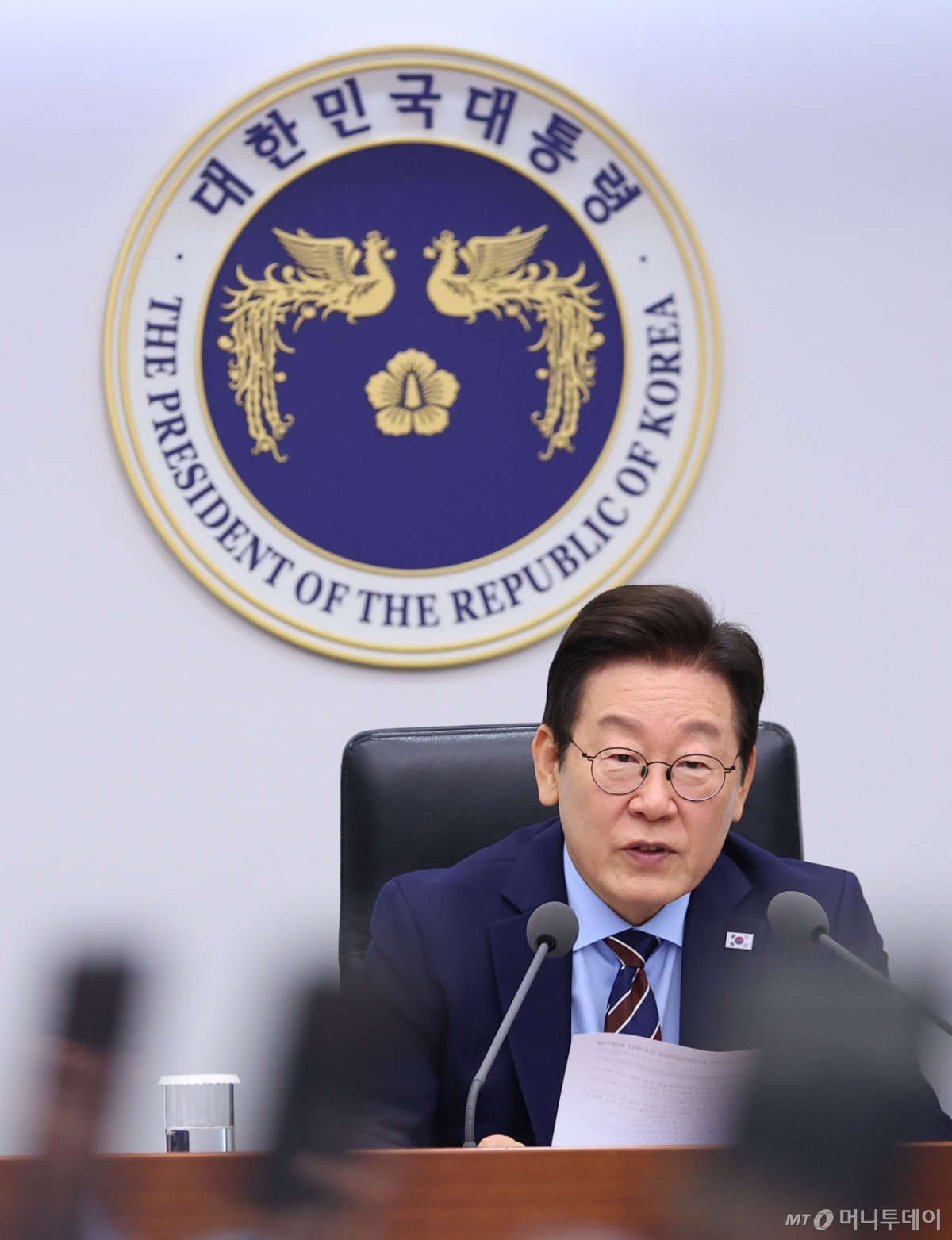 [서울=뉴시스] 최동준 기자 = 이재명 대통령이 2일 서울 용산 대통령실 청사에서 열린 수석보좌관회의에서 발언하고 있다. (대통령실통신사진기자단) 2025.10.02. photocdj@newsis.com /사진=