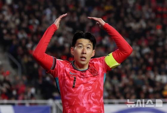 한국 축구대표팀 주장 손흥민. /사진=뉴시스