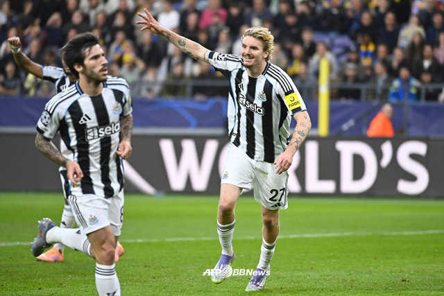 뉴캐슬 공격수 닉 볼테마데(오른쪽). /AFPBBNews=뉴스1