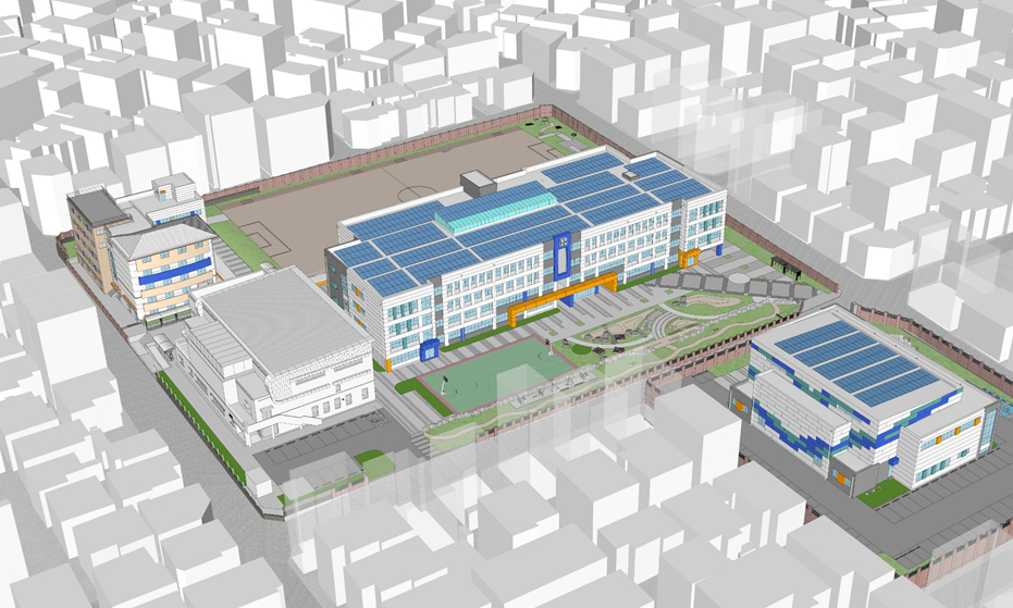 수성고 개축 예상 조감도./사진제공=경기도교육청