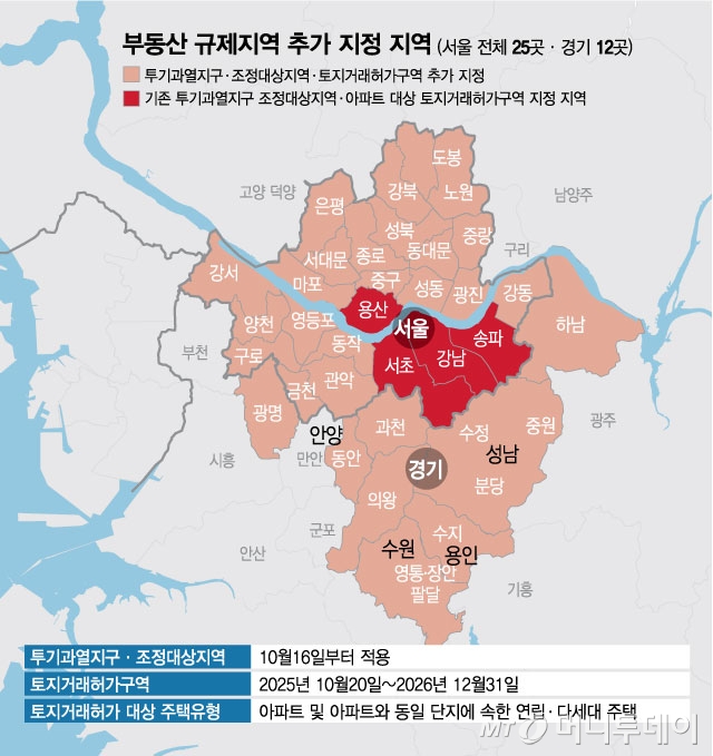 부동산 규제지역 추가 지정 지역/그래픽=김현정
