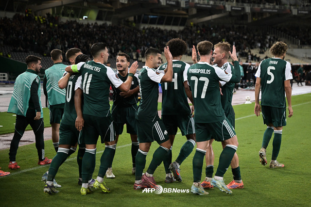 파나티나이코스 선수단. /AFPBBNews=뉴스1