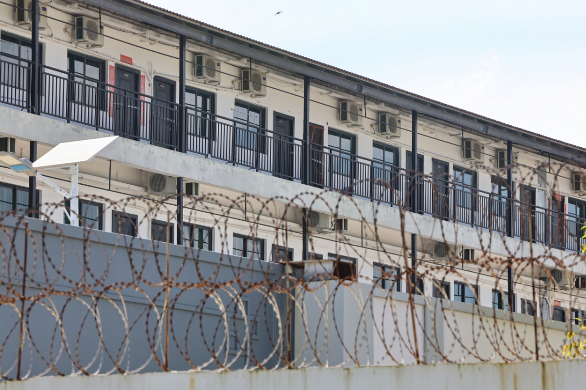 캄보디아 수도 프놈펜에 위치한 범죄 단지인 '태자단지'의 모습./사진=뉴스1.