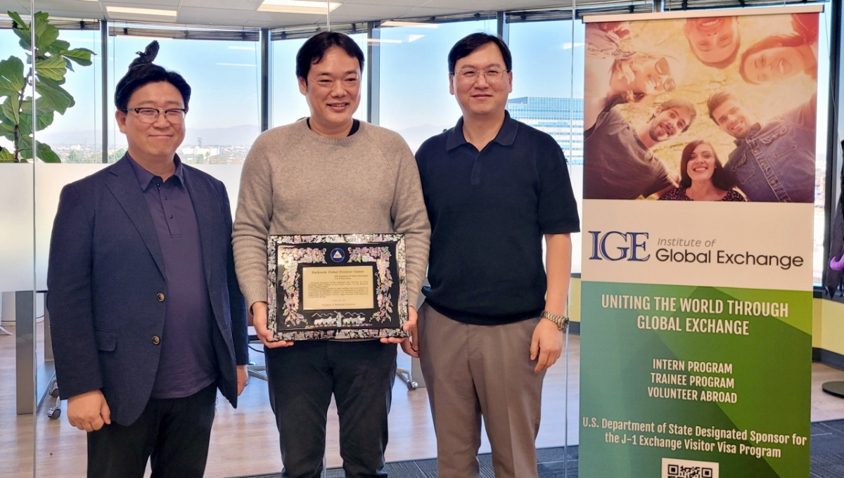 고경일 백석대 경상학부장, 켄 이노우에 IGE 대표, 장현종 백석대 글로벌인재육성처장.(왼쪽부터)/사진제공=백석대