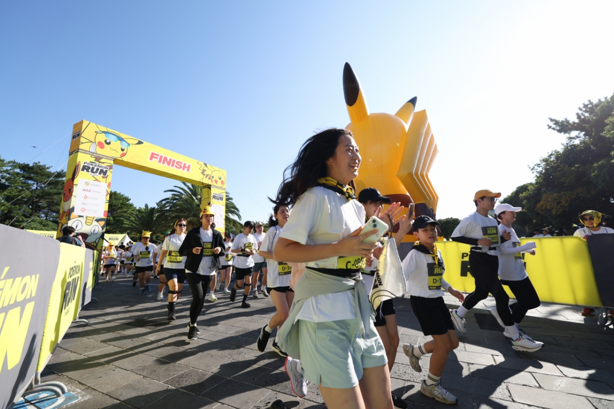 제주도에서 '포켓몬 런'이 열리는 모습. / 사진 = 한국관광공사 제공