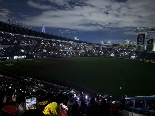 22일 진행된 LG의 한국시리즈 출정식. /사진=독자 제공