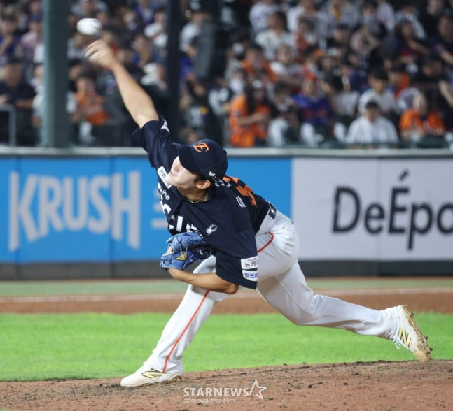 한화 이글스 투수 윤산흠. /사진=김진경 대기자