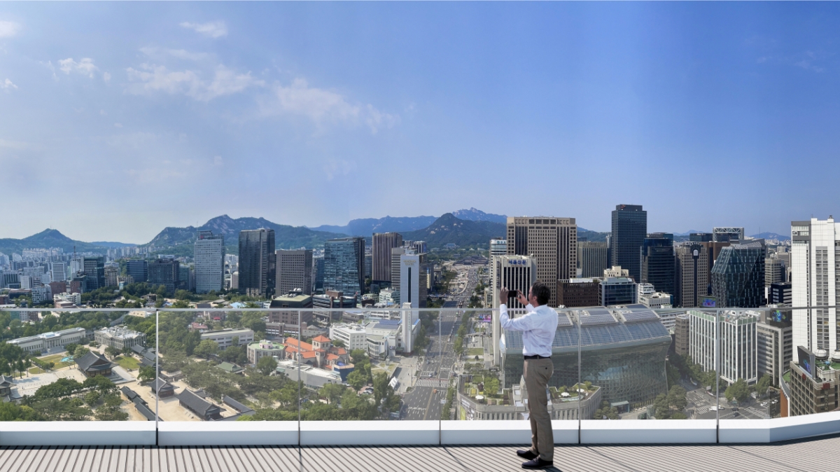 옥상전망대(소공1지구 더플라자호텔)