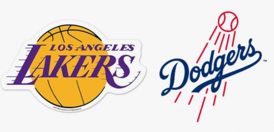 LA 레이커스(왼쪽)와 LA 다저스 엠블럼. /사진=구단 홈페이지 캡처