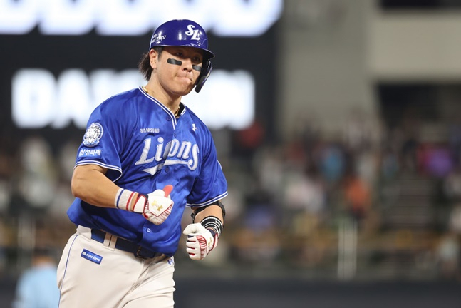 강민호. /사진=삼성 라이온즈 제공