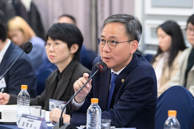 김영수 문화체육관광부 제1차관이 '제9차 해외지식재산보호협의체'에서 발언하고 있다.  /사진=문체부