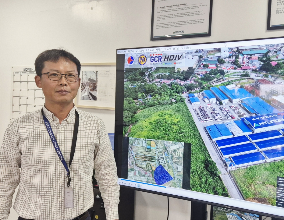 필리핀 마닐라 남부철도 건설 프로젝트 담당 이인복 현대건설 팀장/사진=김평화 기자