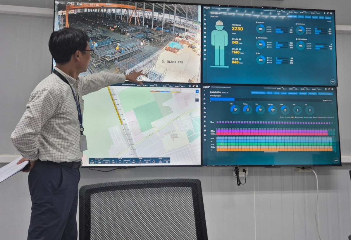 현대건설이 시공중인 필리핀 남부철도 공사현장 사무실/사진=김평화 기자