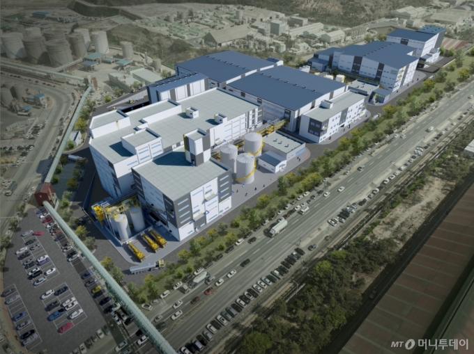 울산 온산국가산업단지에 들어서게 될 LS MnM 'EVBM 온산'의 조감도.