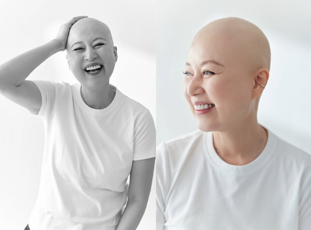 박미선이 유방암 항암치료 당시 삭발 사진을 공개했다. /사진=tvN '유 퀴즈 온 더 블럭' 방송화면 캡처