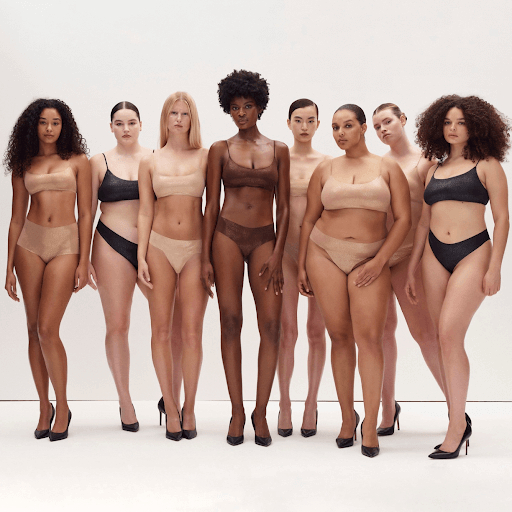 다양한 사이즈와 컬러의 스킴스 속옷/사진=스킴스 홈페이지